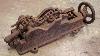 Antique Chain Vise Restoration Unknown Patent With No Apparent Functionality