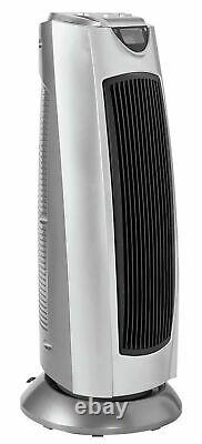 Challenge 2kW Ceramic Tower Heater Silver Free 1 Year Guarantee