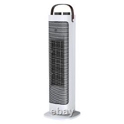 Challenge 2kw Oscillating Tower Fan Heater With Carry Handle 1 Year Guarantee