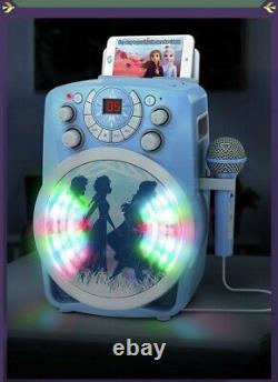 Disney Frozen 2 Large Karaoke Machine Blue Free 1 Year Guarantee