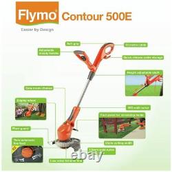 Flymo Contour 500E 25cm Corded Grass Trimmer 500w Free 1 Year Guarantee