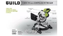 Guild BMS210G 210mm Compound Mitre Saw 1200W 1 Year Guarantee