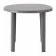 Home 4 Seater Round Garden Table Light Grey Free 1 Year Guarantee