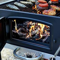 Home American Style Charcoal BBQ Black (No Lid) Free 1 Year Guarantee