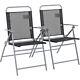 Home Atlantic Steel Set Of 2 Folding Chairs Free 1 Year Guarantee