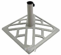 Home Cast Iron Parasol Base Grey Free 1 Year Guarantee