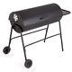 Home Extra Large Charcoal Oil Drum Bbq Black Free 1 Year Guarantee
