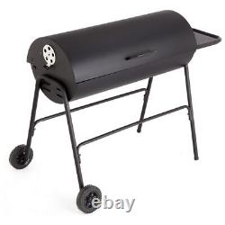 Home Extra Large Charcoal Oil Drum BBQ Black Free 1 Year Guarantee