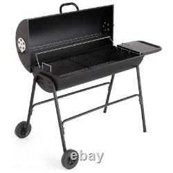 Home Extra Large Charcoal Oil Drum BBQ Black Free 1 Year Guarantee