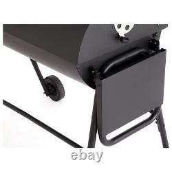 Home Extra Large Charcoal Oil Drum BBQ Black Free 1 Year Guarantee