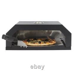 Home Pizza Oven BBQ Topper With Paddle Black Free 1 Year Guarantee