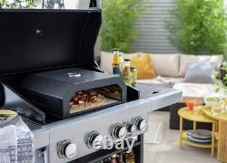 Home Pizza Oven BBQ Topper With Paddle Black Free 1 Year Guarantee