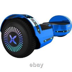 Hover-1 Chrome Metallic Blue Bluetooth Speaker Hoverboard 1 Year Guarantee
