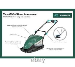 McGregor 35cm Hover Collect Lawnmower 1700W Free 1 Year Guarantee