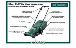 McGregor MCR2134A 34cm Cordless Rotary Lawnmower 21.6V 1 Year Guarantee
