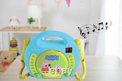 Peppa Pig CD Player With 2 Mic's Free 1 Year Guarantee
