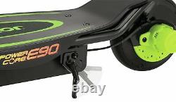 Razor Power Core E90 Electric Scooter Black & Green Free 1 Year Guarantee
