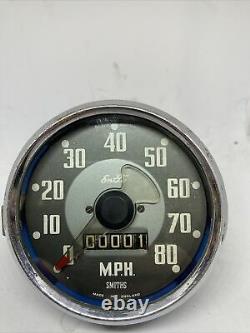 Smiths 80mph Speedometer Calibrated to 1000tpm with 1 Years Guarantee