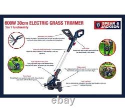 Spear & Jackson 30cm Corded Grass Trimmer 600W Free 1 Year Guarantee