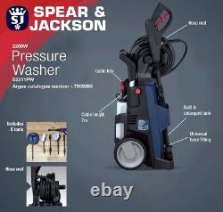 Spear & Jackson Pressure Washer 2200W 1 Year Guarantee