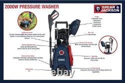 Spear & Jackson S2011PW Pressure Washer 2000W 1 Year Guarantee