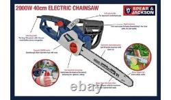 Spear & Jackson S2040EC2 40cm Electric Chainsaw 2000W 1 Year Guarantee