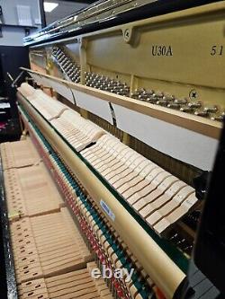 YAMAHA U30A Upright Piano. Black, Made in Japan 1993. LITTLE & LAMPERT PIANOS