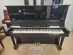 YAMAHA U30BL Upright Piano. Black, Made in Japan 1990. LITTLE & LAMPERT PIANOS