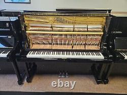 YAMAHA UX3 Upright Piano. Black, Made in Japan 1989. LITTLE & LAMPERT PIANOS