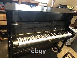 Young Chang 118 Upright Black Polyester Fully Reconditioned-5 Year Guarantee