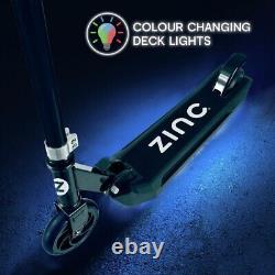 Zinc Folding Light Up Electric E5 Scooter RRP £170 1 Year Guarantee