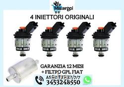 4 Injecteurs GPL Landi Renzo Cap Orange Originaux Reconditionnés Garantis