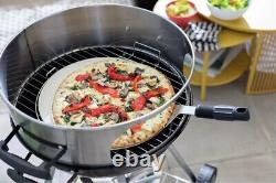 Barbecue au charbon de bois avec four à pizza pour la maison noir PDSF 84,99 £ Garantie d'un an