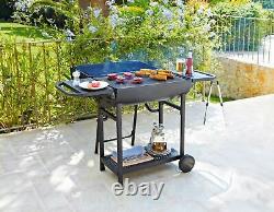 Barbecue de fête au charbon de bois Deluxe Lovo Premium avec rôtisserie - Garantie d'un an