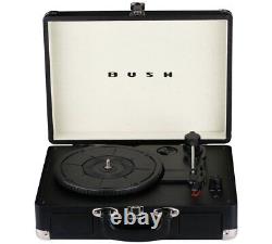 Bush Classic Retro Turntable Vinyl Record Player Noir Gratuit Garantie De 1 An