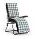 Chaise De Jardin Inclinable Pliable Gris Avec Garantie D'un An