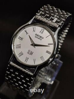 Nouvelle montre-bracelet Seiko à mouvement à quartz à pile (garantie complète de 12 mois)