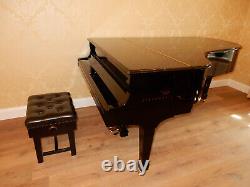 Piano à queue Steinway modèle B fabriqué en 2017. Noir laqué brillant. Garantie de 5 ans.