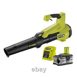 Souffleur de feuilles sans fil Ryobi RY18BLXC-140 18v ONE+ Whisper avec garantie d'un an