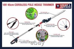 Spear & Jackson S18ehp Pole Hedge Trimmer 18v Garantie De 1 An